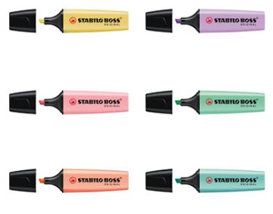 Surligneurs STABILO - BOSS couleur pastel